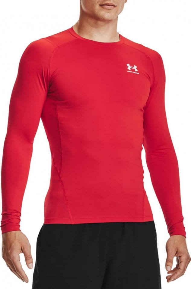 Langærmet T-shirt Under UA HG Armour Comp LS-RED