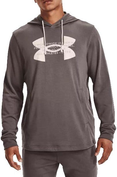 Sweatshirt med hætte Under Armour UA Rival Terry Logo Hoodie-BRN