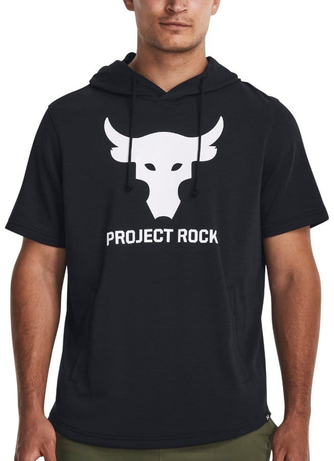 Sweatshirt med hætte Under Armour Pjt Rock Terry SS HD-BLK
