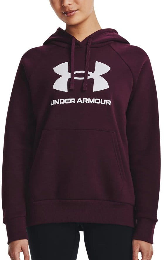 Sweatshirt med hætte Under Armour UA Rival Fleece Big Logo Hdy-MRN