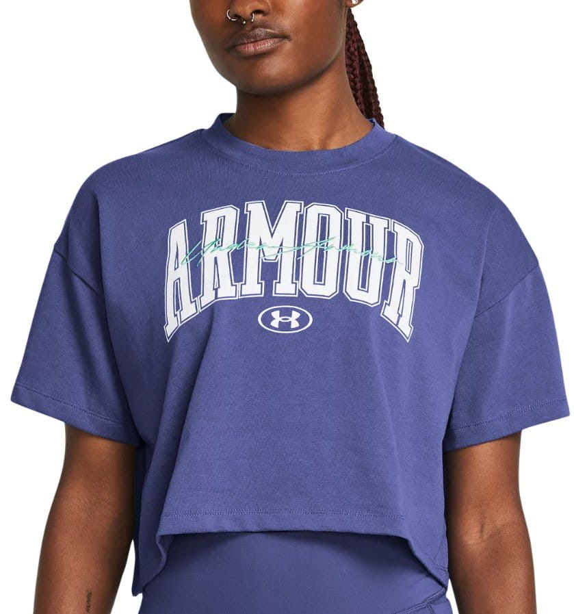 T-shirt Under Armour UA HW SCRIPTED WM CROP SS-PPL