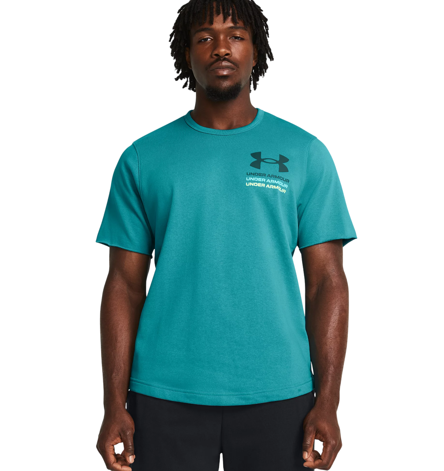 T-shirt Under Armour UA Rival Terry SS Colorblock