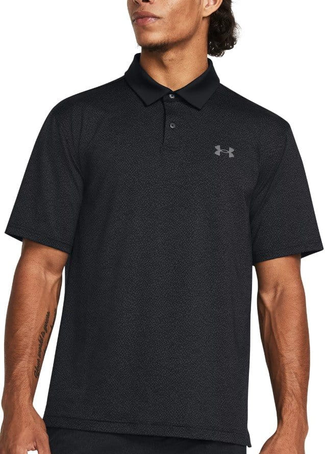 T-shirt Under Armour UA T2G Printed Polo-BLK