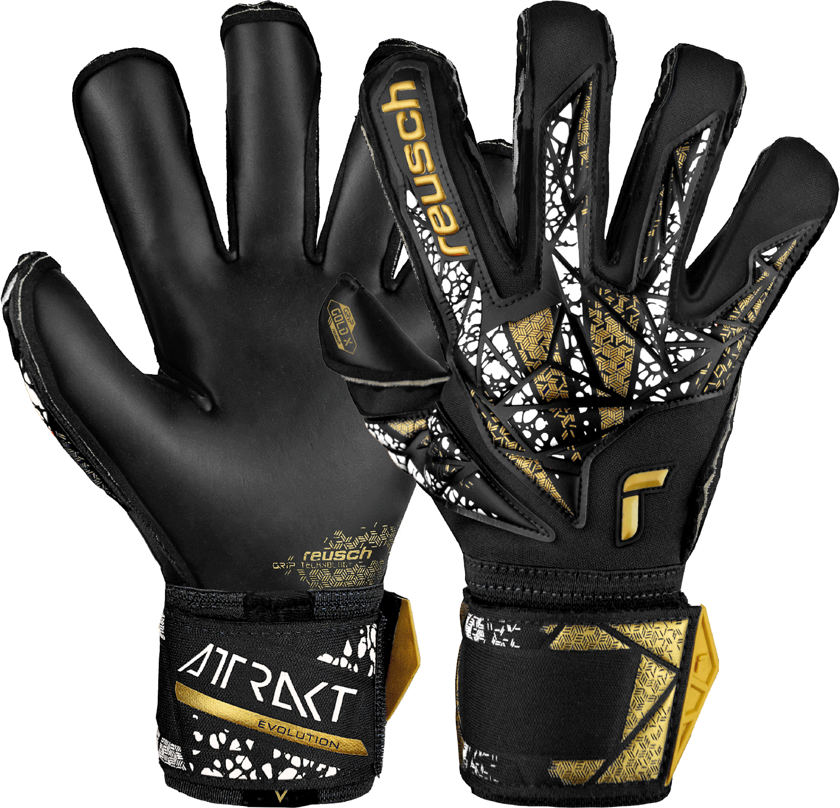 Målmandshandsker Reusch Attrakt Gold X Evolution Cut Finger Support Goalkeeper Gloves