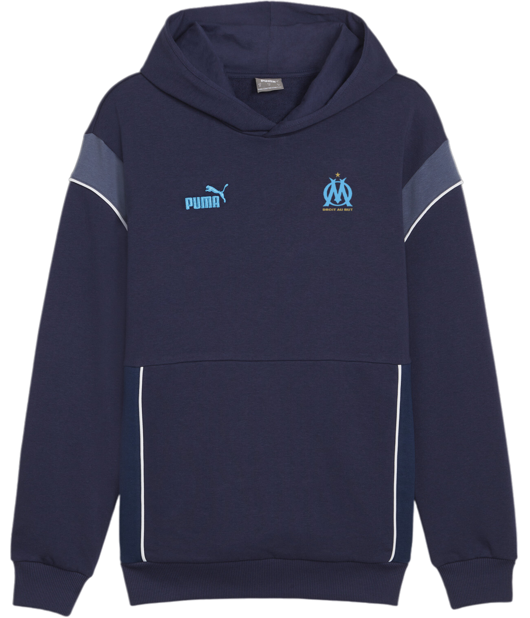 Sweatshirt med hætte Puma Olympique Marseille Ftbl Hoody