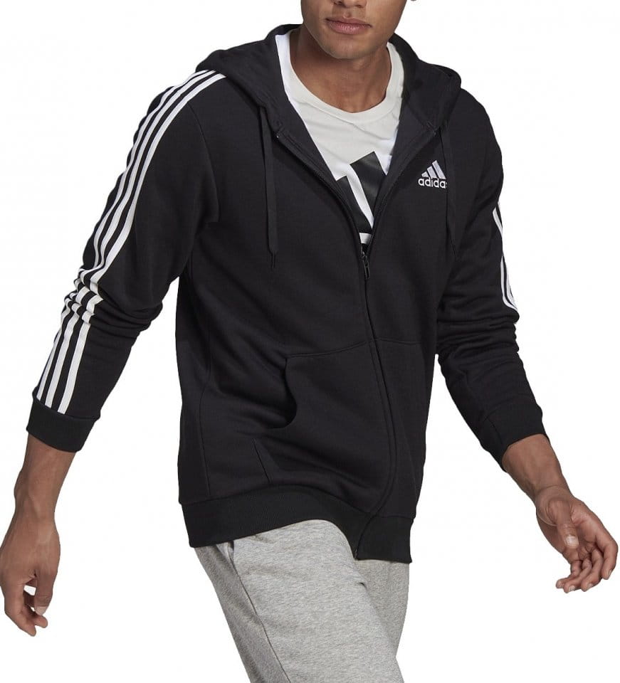 Sweatshirt med hætte adidas Sportswear Essentials 3-Stripes FZ Bluza