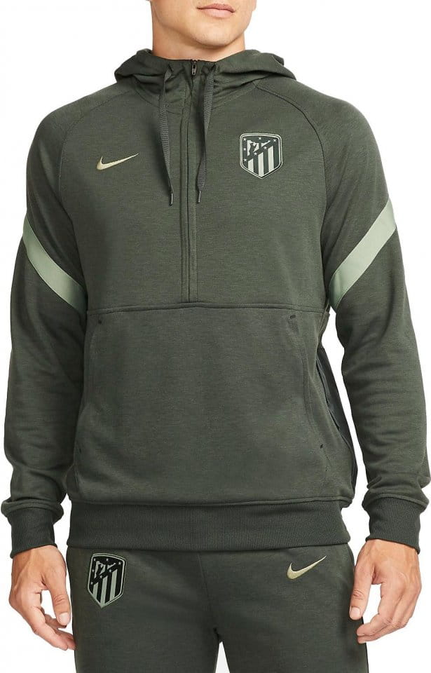 Sweatshirt med hætte Nike Men's 1/2-Zip Atletico Madrid Fleece Football Hoodie