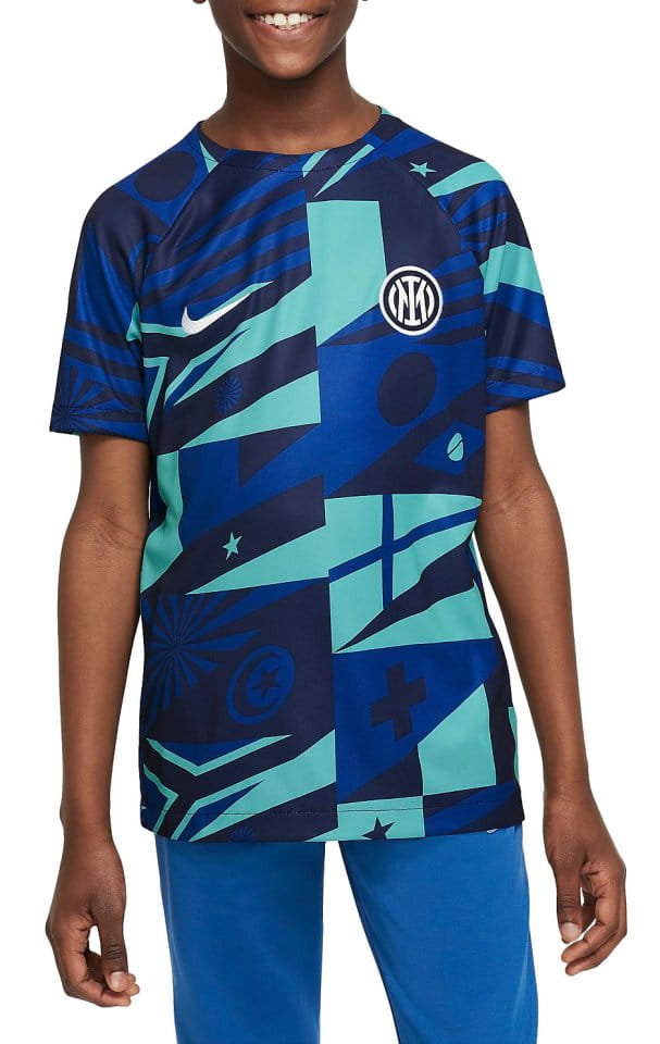 Langærmet T-shirt Nike Inter Milan Older Kids' Dri-FIT Pre-Match Football Top