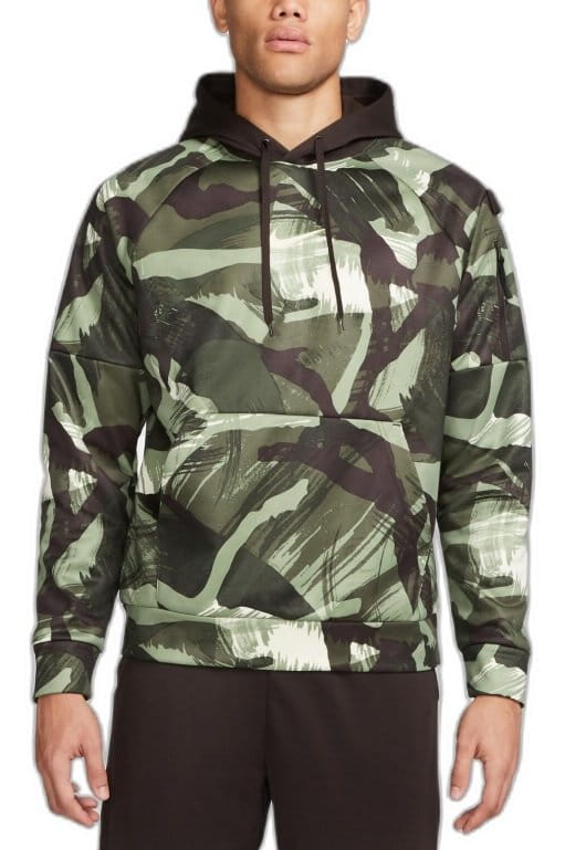 Sweatshirt med hætte Nike Therma-FIT Men s Allover Camo Fitness Hoodie